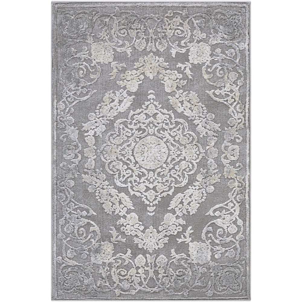 Livabliss Tibetan Updated Traditional Medallion Area Rug