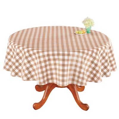 Machine Washable Buffalo Check Cotton Tablecloth
