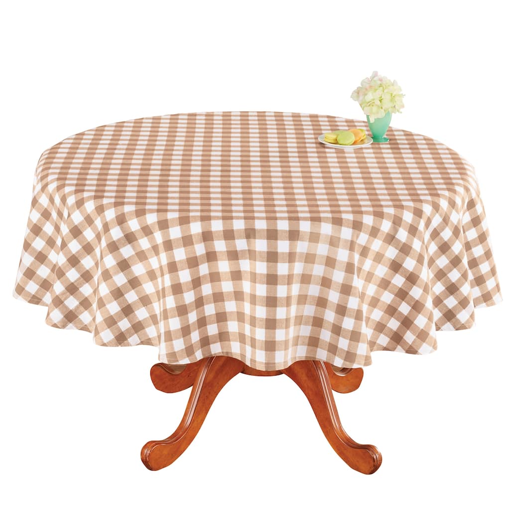 Machine Washable Buffalo Check Cotton Tablecloth