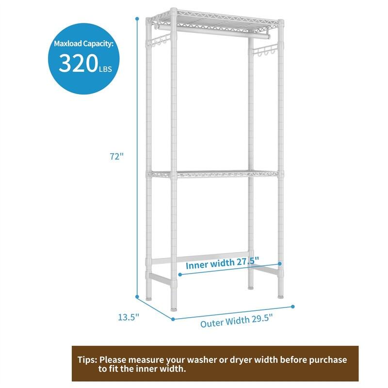 Over Washer and Dryer Shelves