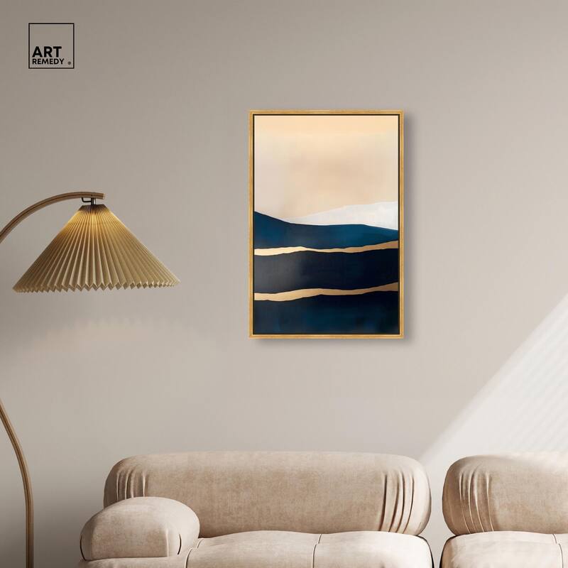 Golden Seam II Canvas by Art Remedy