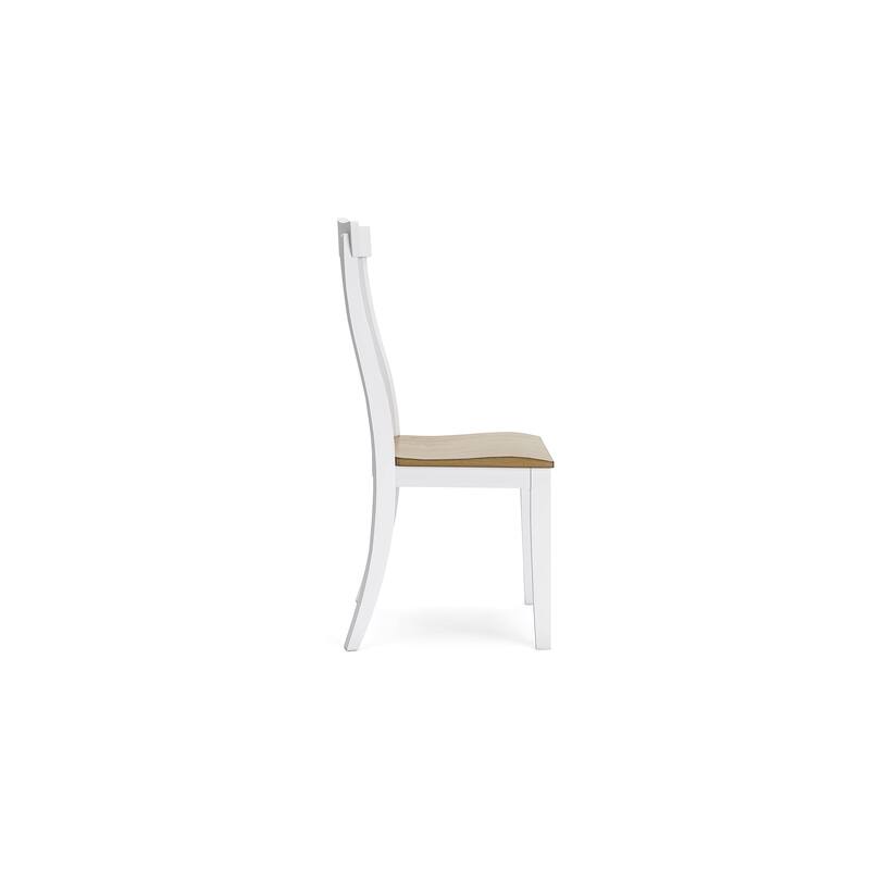 Signature Design by Ashley Ashbryn White/Brown Dining Table and 8 Chairs