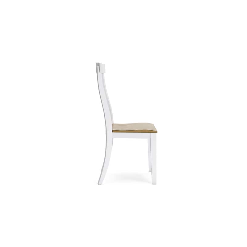 Signature Design by Ashley Ashbryn White/Natural Dining Table and 2 Chairs and Bench