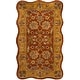 preview thumbnail 49 of 51, SAFAVIEH Handmade Heritage Traditional Rust/ Beige Wool Rug 2'3" x 4' Scallop - Red/Natural - Rectangle