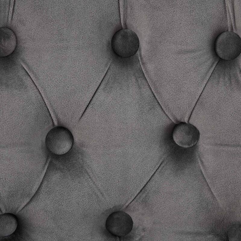 26" Counter Height Bar Stools Set of 2, 360°Swivel Stools with Back & Hand - Tufted Button - Trimmed Edges