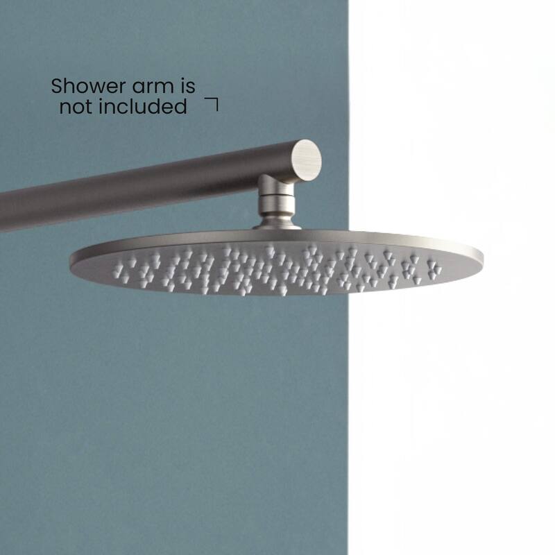 Circular 10" Metal Thin Profile Rain Shower Head 1.75 GPM