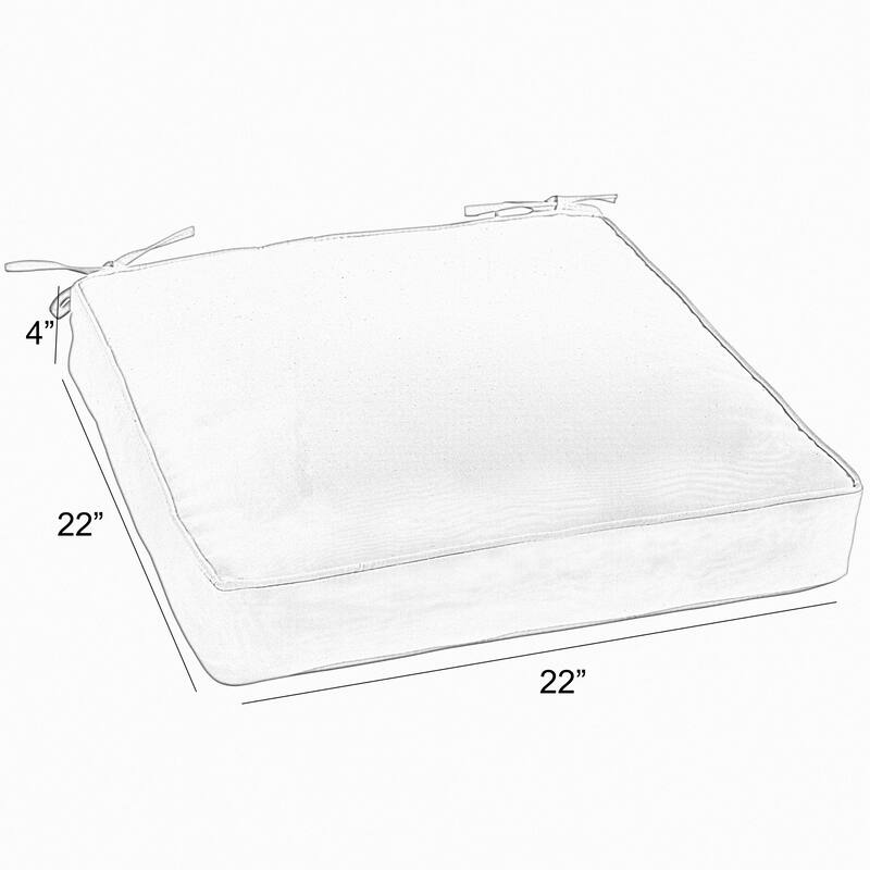 Sorra Home Outdoor Corded Chair Cushion