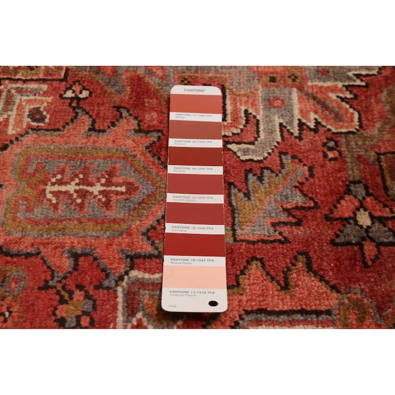ECARPETGALLERY Hand-knotted Sarabi Red Wool Rug - 7'7 x 11'0