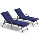 Option Chair-Black&Cushion-NavyBlue