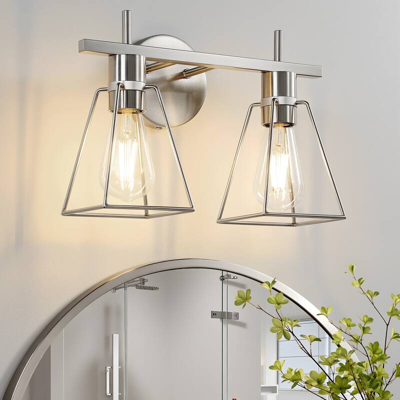 2&3 - Light Dimmable Modern Bathroom Vanity Light with Metal Frame