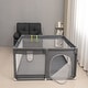preview thumbnail 3 of 7, Fabric Baby Playpen, Anti-Slip Base Play Area, Non-Toxic Safe Fence