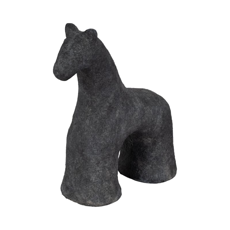 Sagebrook Home Neutral Textured Horse Decorative Object