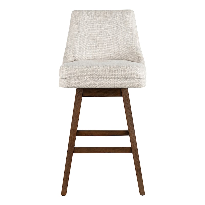 Branson Modern Bar Stool, Upholstered Counter Stool with Solid Wood Frame