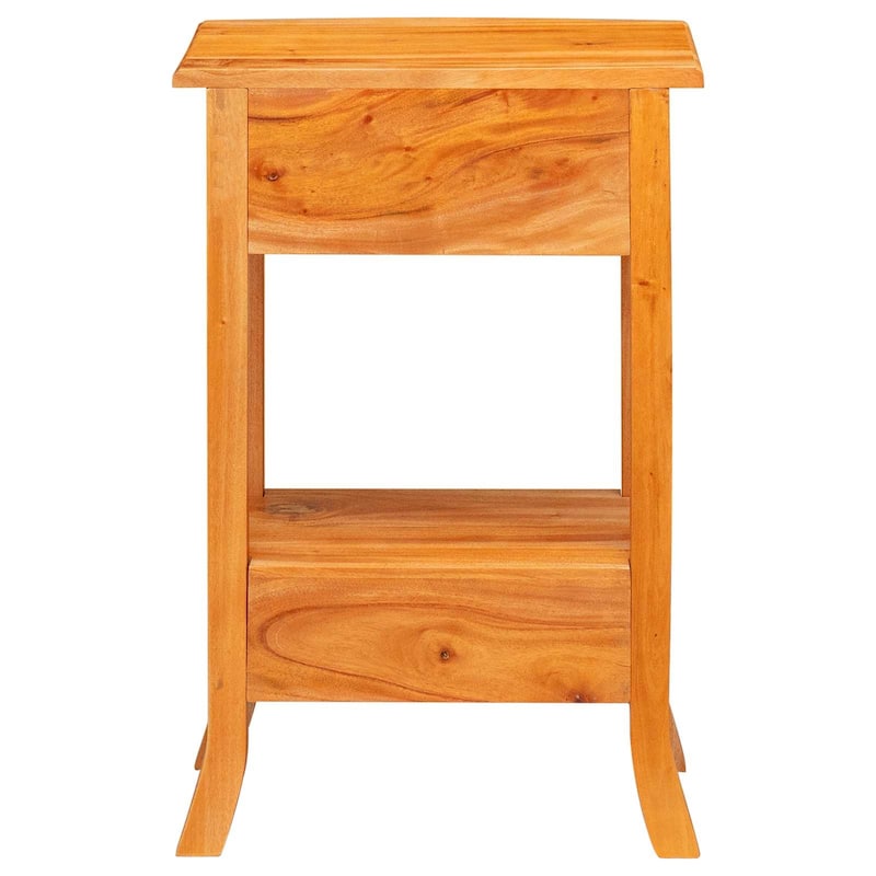 vidaXL Console Table with Drawer Natural 19.88 x 11.81 x 29.72 in - 19.88 x 11.81 x 29.72 in