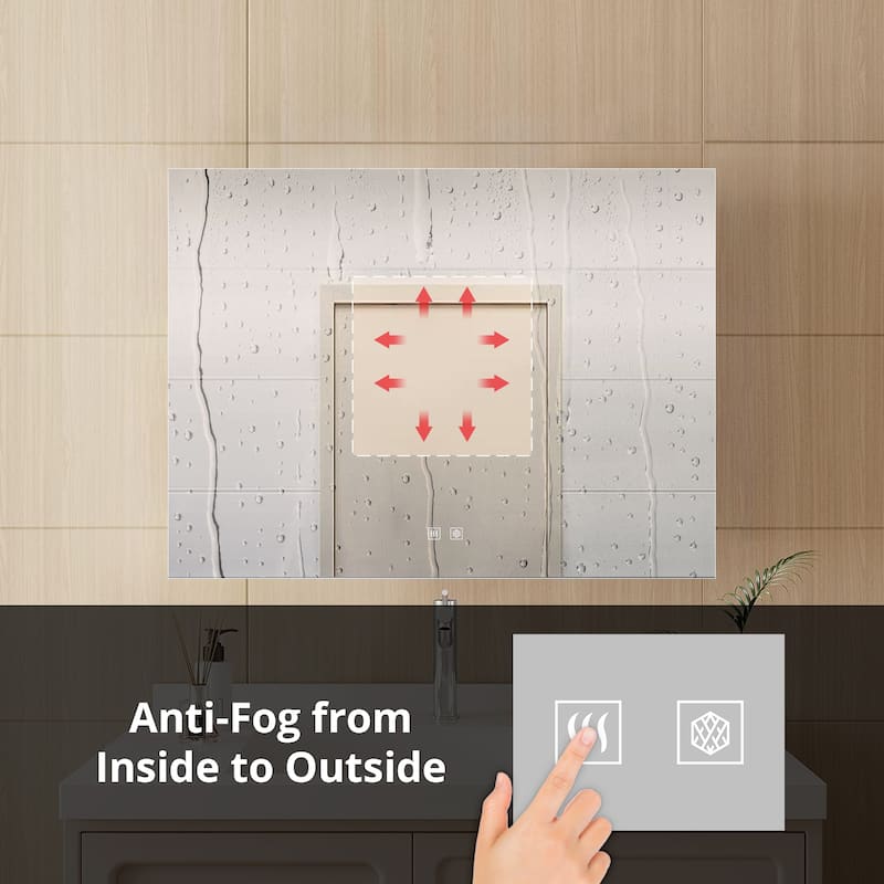 Vellum LED Bathroom Vanity Mirror - N/A