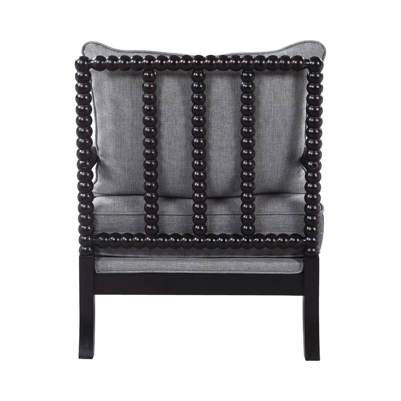 Cushion Back Accent Chair in Grey