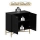 preview thumbnail 19 of 33, Clihome 32-Inch 2 Door Locker Media Storage Cabinet/Buffet