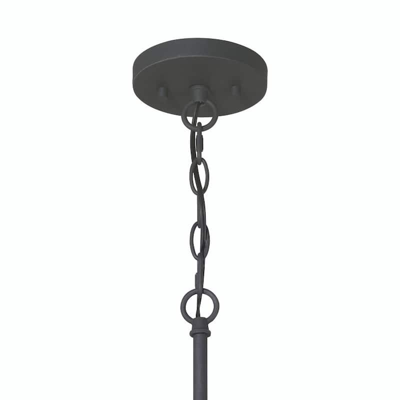 Acroma 4 - Light Steel Dimmable Drum Chandelier