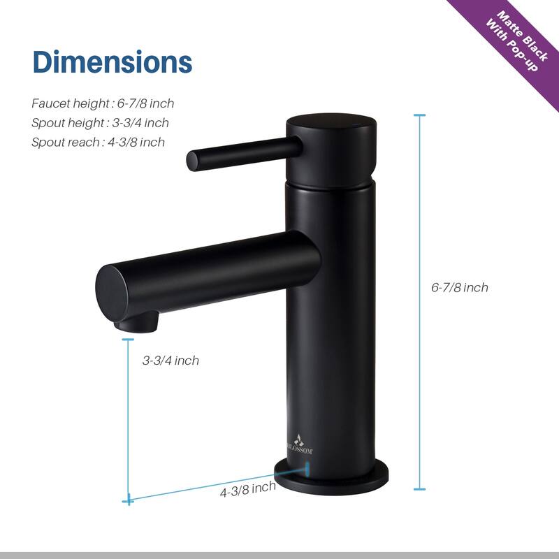 Solid Brass Leed Free Single Handle Bathroom Faucet