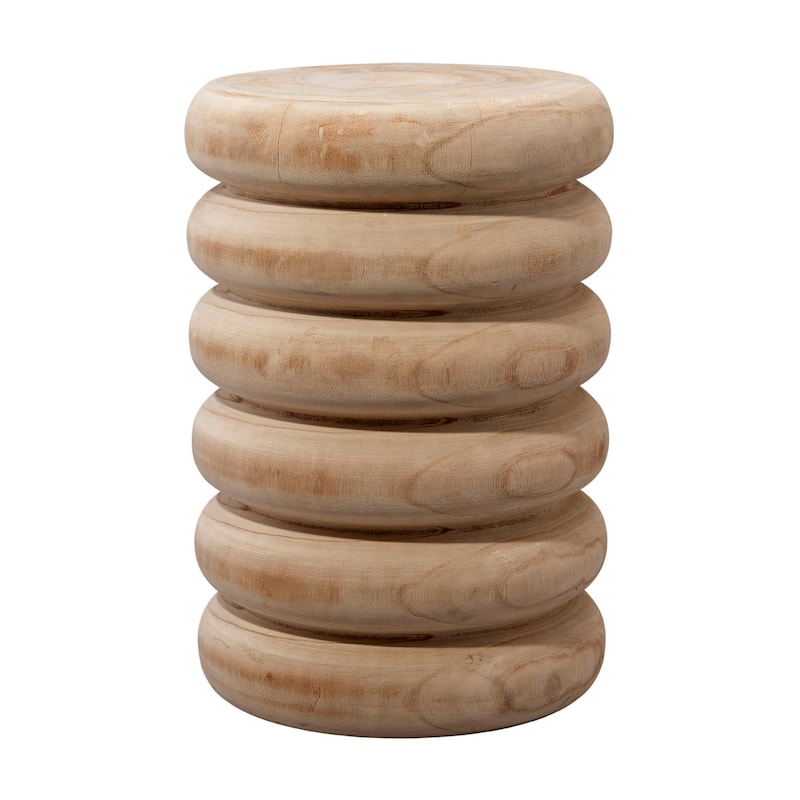 Jamie Young Mojave Wood Side Table