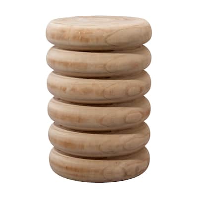 Jamie Young Mojave Wood Side Table