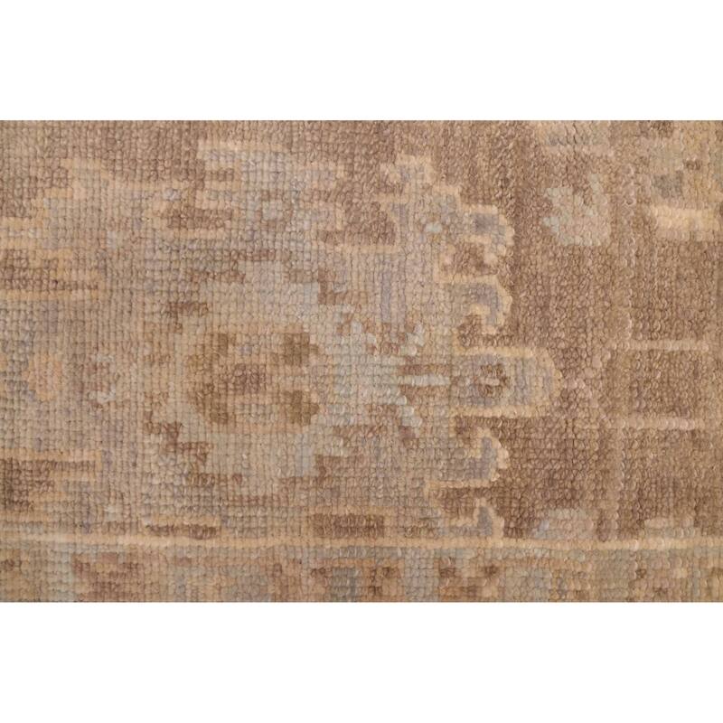 ECARPETGALLERY Hand-knotted Kavya Oushak Taupe Wool Rug - 9'1 x 12'3