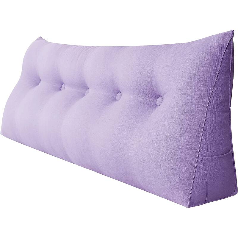 WOWMAX Bed Rest Wedge Reading Pillow Headboard Back Support Cushion