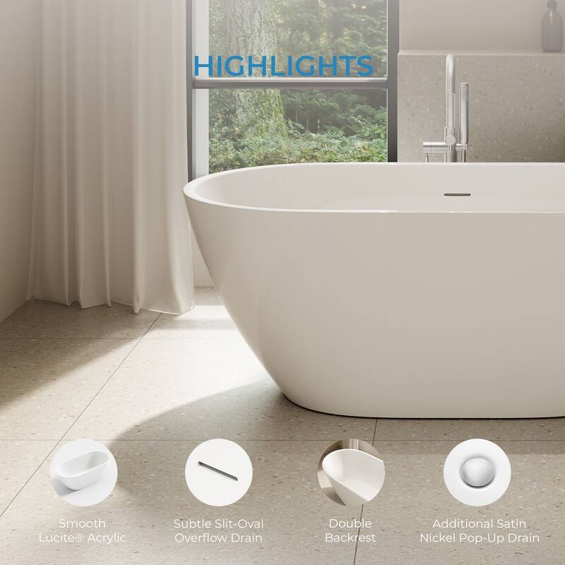 OVE Ayago Free Standing Bathtub Kit with extra Hardware