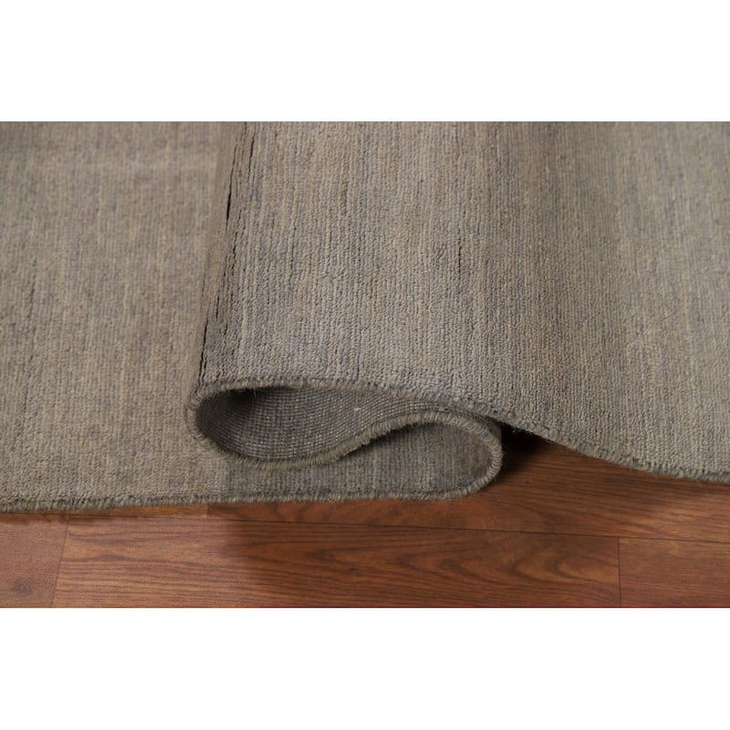 Gray & Beige Gabbeh Modern Foyer Rug Handmade Wool Carpet - 3'4"x 4'10"