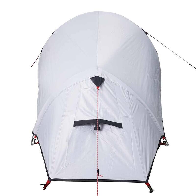 vidaXL Camping Tent Tunnel 3-Person White Blackout Fabric Waterproof - 90.6 x 43.3 x 47.2