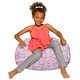 preview thumbnail 151 of 189, Kids Bean Bag Chair, Big Comfy Chair - Machine Washable Cover 27 Inches Medium - Canvas Roses Pink