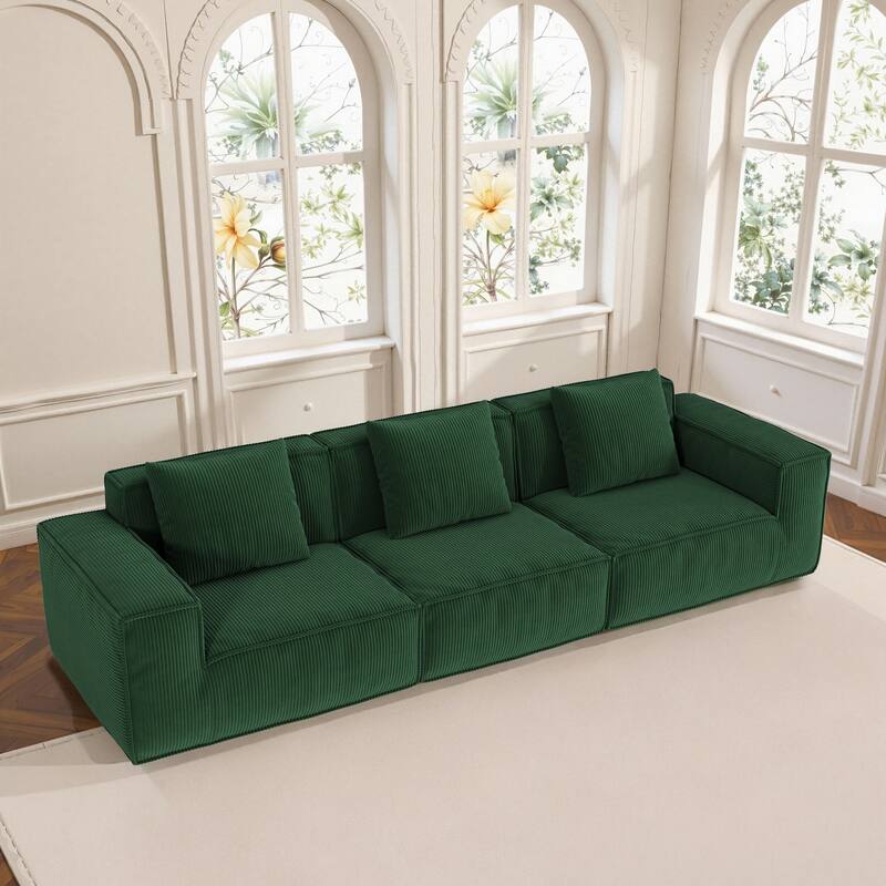 118-Inch Modular Sofa Can Be Converted Into An Oversized Sofa Bed Free Conversion Sofa,Three-Person Combination