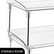 preview thumbnail 8 of 7, 2-Tier Stackable Storage Shelf Stand- Foldable Organizer Rack for Kitchen Pantry