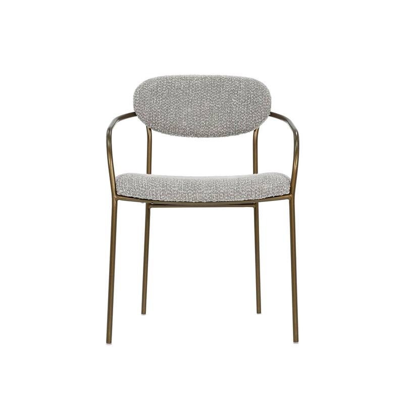 Willow Iron Upholstered Arm Dining Chair