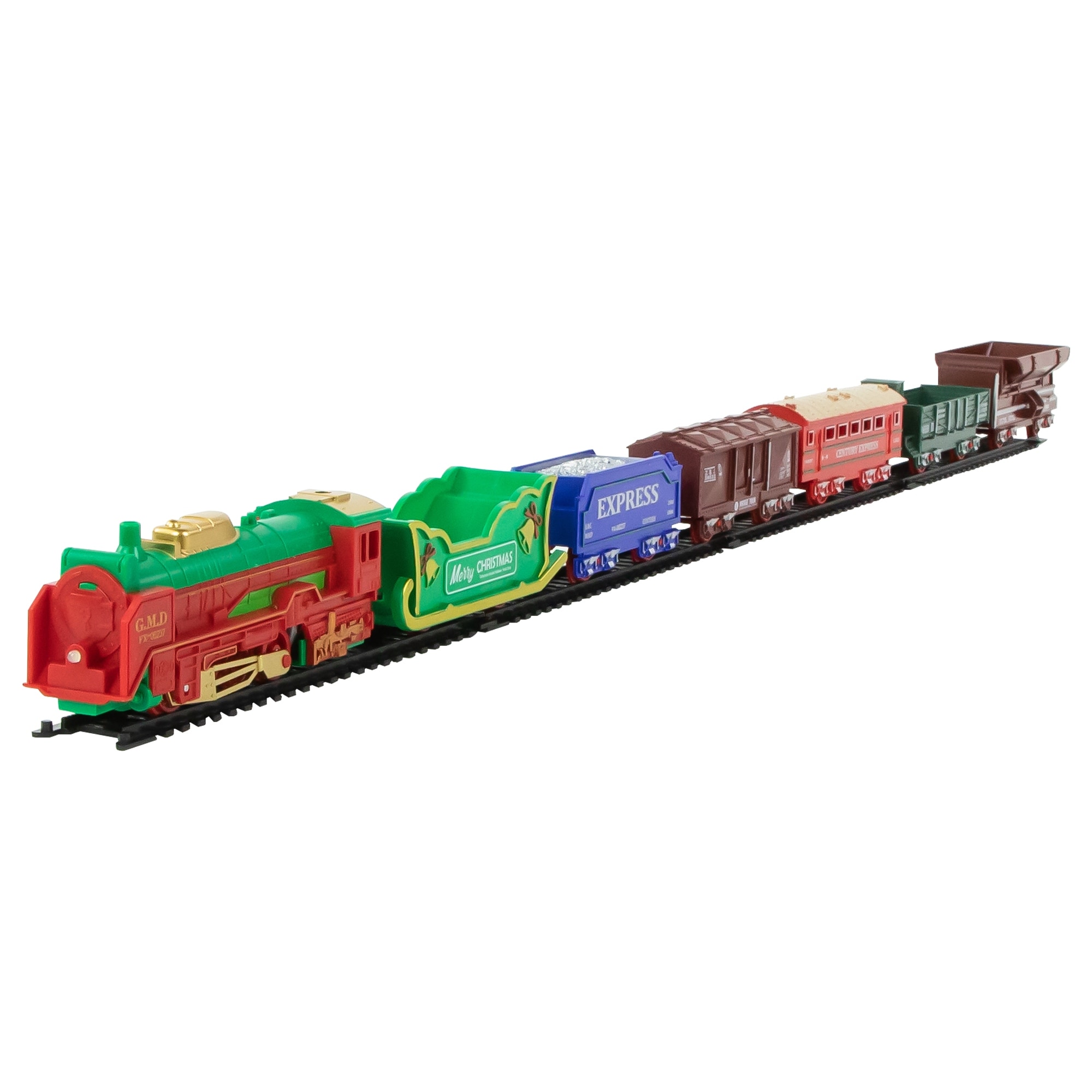 Battery operated christmas train set deals