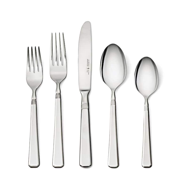 Henckels Metrona 62-pc 18/10 Stainless Steel Flatware Set, Service for 12 - Stainless Steel - 62-pc