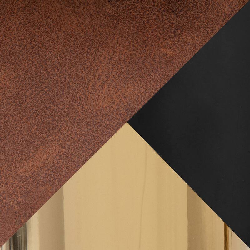 Porch & Den Galotti Fixed Height Counter Stool with Metal Legs & Square Footrest (Set of 2)