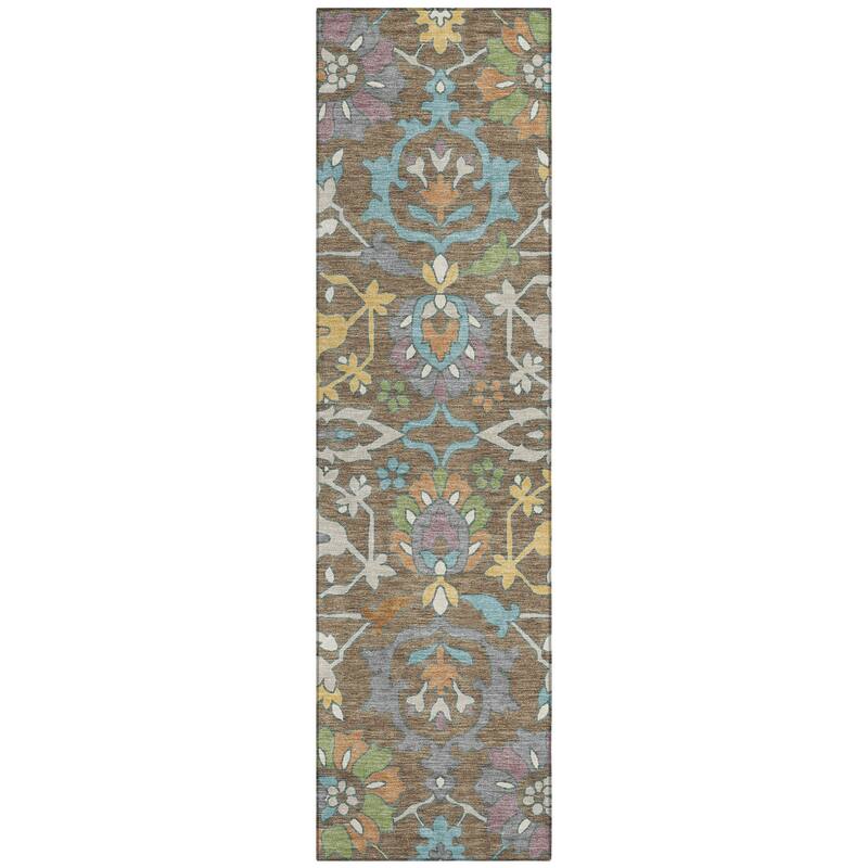 Machine Washable Indoor/ Outdoor Traditional Blanca Chantille Rug