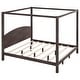 preview thumbnail 6 of 13, King Size Canopy Platform Bed with Headboard and Support Legs
