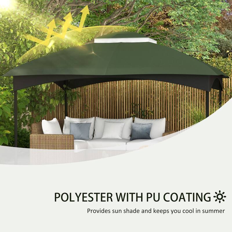 Outsunny Canopy Replacement for 9.8' x 12' 84C-210 Series Gazebo