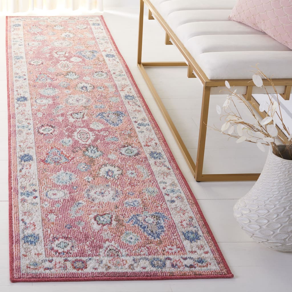 SAFAVIEH Phoenix Cyntha Oriental Distressed Rug - 2'2" x 9' Runner