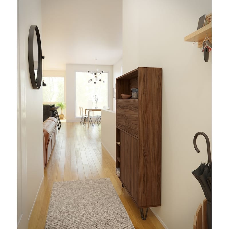 Nexera Slim Secretary Desk