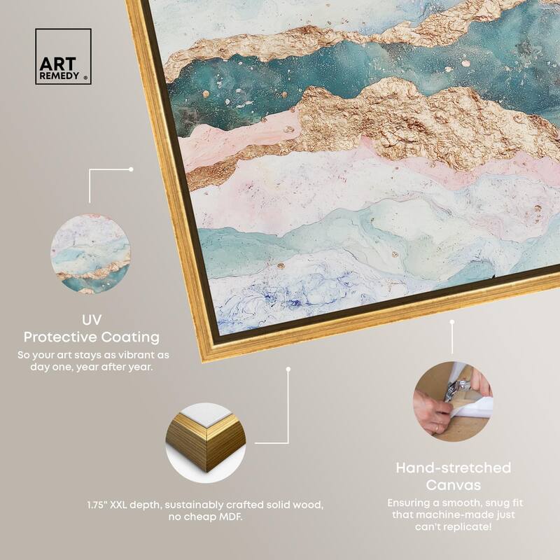 Rose Quartz Ridge Canvas by Art Remedy