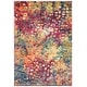 preview thumbnail 39 of 50, SAFAVIEH Madison Gudlin Modern Abstract Watercolor Rug 5'3" x 7'6" - Fuchsia/Gold