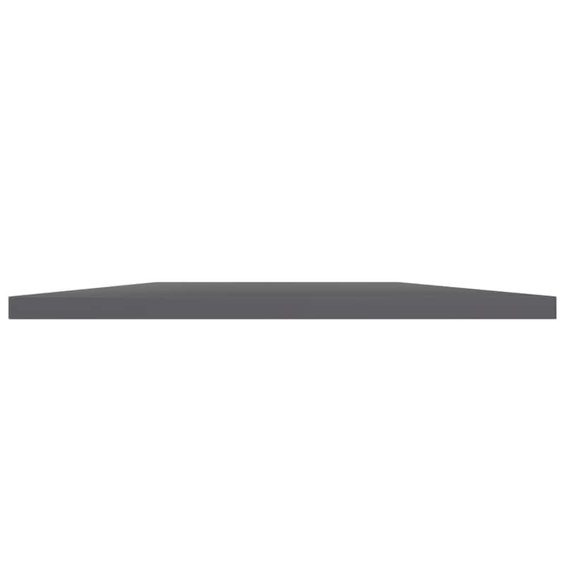 vidaXL Bookshelf Boards 4 pcs High Gloss Gray 39.4"x15.7"x0.6" Chipboard