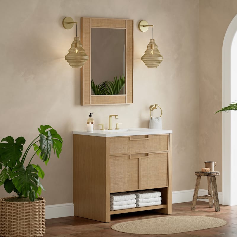 Solene 28" Mirror, Serenity Blue