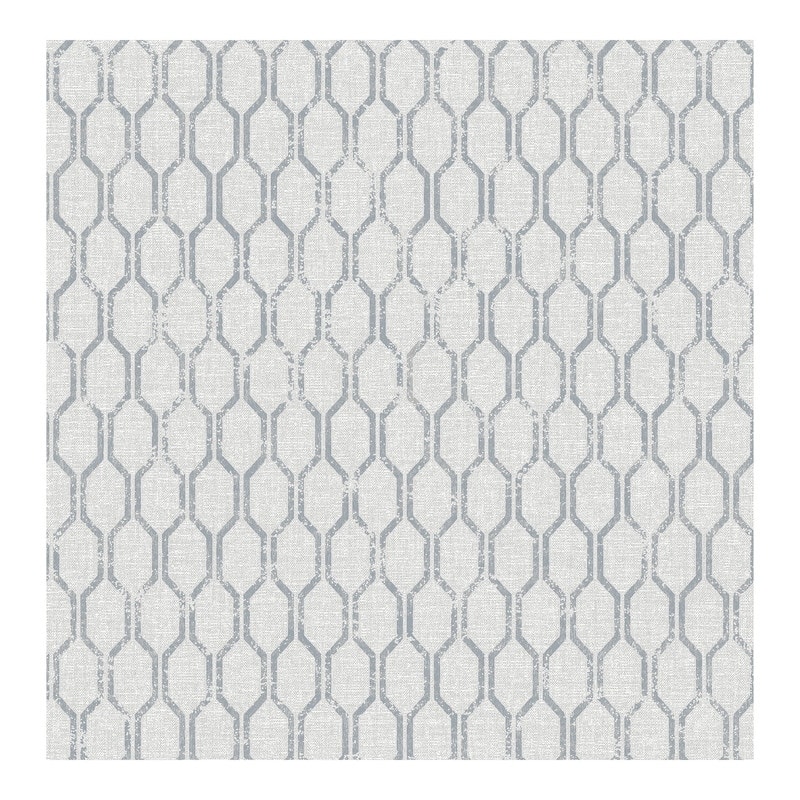 Advantage Elodie Light Grey Geometric Wallpaper - 20.5 x 396 x 0.025