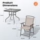 preview thumbnail 10 of 22, Pellebant 5-PC Outdoor Patio Dining Set