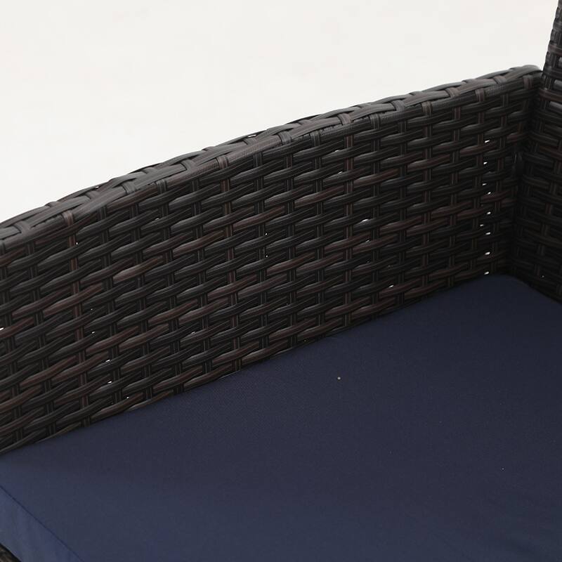 MAISON ARTS Outdoor Patio 6 Pieces Dining Set with Umbrella