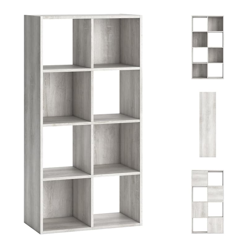 Ashley Furniture Aprilyn White 8 Cube Organizer - 24"W x 12"D x 47"H